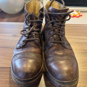 Frye Cap Toe Boots Size 8